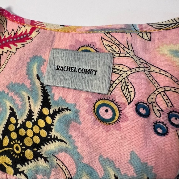 Rachel Comey  Willow Top in Peach Tapestry Floral  Long Sleeve Sz 6 - Picture 5 of 10